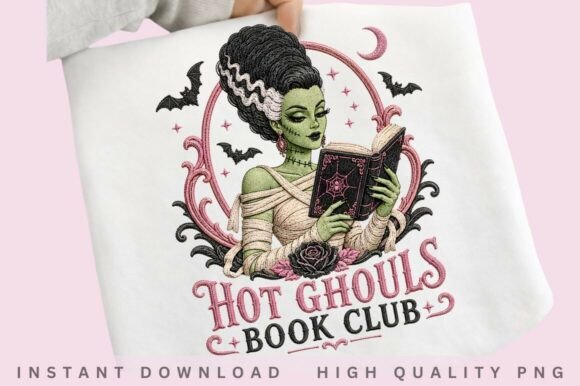 Download Hot Ghouls Book Club PNG Design - Hot Collection