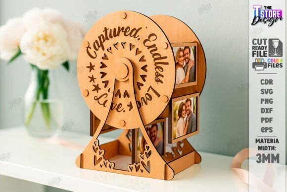Download Mini Ferris Wheel Photo Frame Laser Cut - Hot Collection