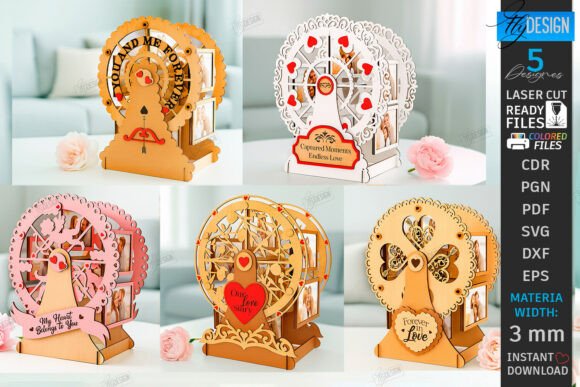 Download Ferris Wheel Photo Frames Laser Cut Set - Hot Collection