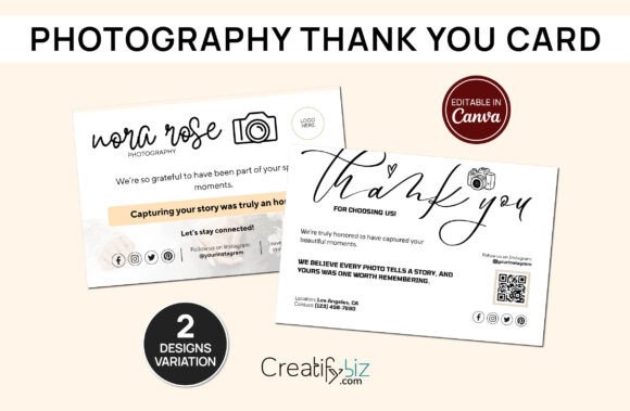Download Free Photography Business Thank You Card - Hot Collection