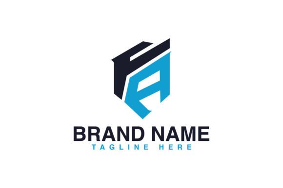 Download Letter FA Premium Geometric Logo Design. - Premium Collection