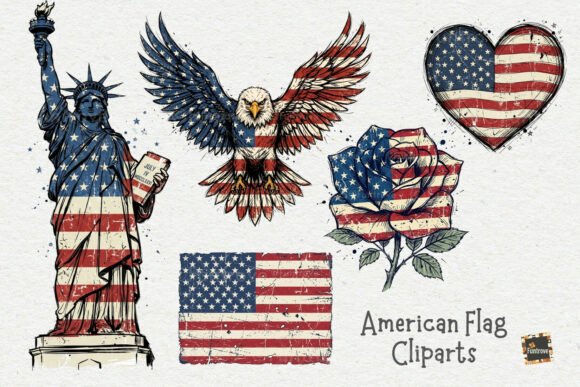 Download Vintage American Symbols PNG Cliparts - Symbol Collection