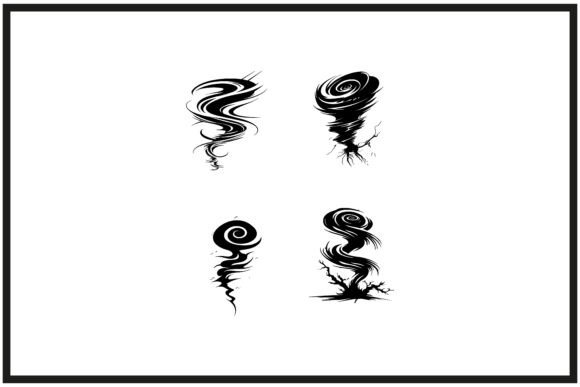 Download Tornado Silhouette Swirling in Motion - Motion Collection