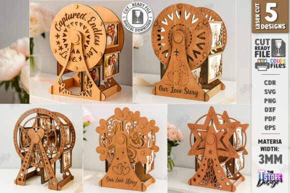 Download Ferris Wheel Photo Frames Laser Cut Set - Hot Collection