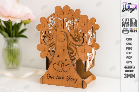 Download Mini Ferris Wheel Photo Frame Laser Cut - Hot Collection